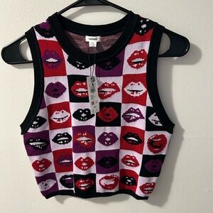 garage sweater vest NWT